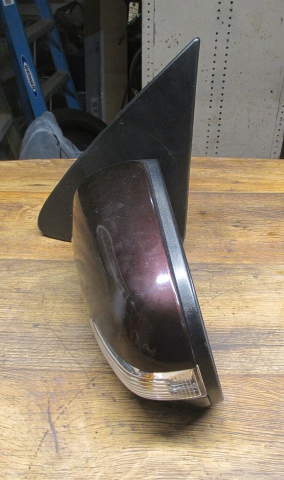 10-13 KIA FORTE ESPELHO DE PORTA DE VISÃO LATERAL ESQUERDA DO MOTORISTA SINAL DE MUDANÇA DE DIREÇÃO BORGONHA - Imagem 3 de 4