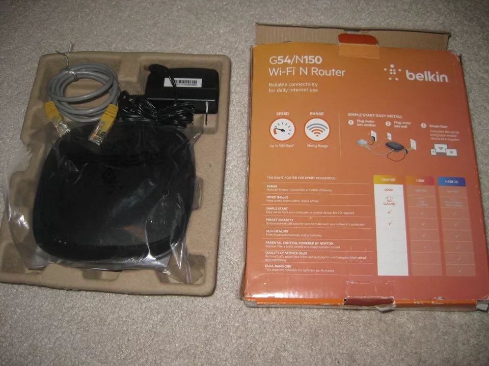 NIB Belkin G54 N150 WiFi N Router F9K1009 - Image 4 of 4