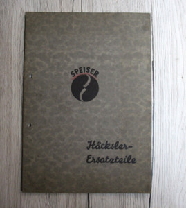 Original Speiser Häcksler - Ersatzteilliste