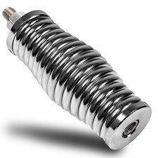 Chrome Stainless Steel Heavy Duty Cb Radio Antenna Barrel Spring Mount 38 X 24