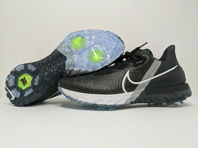 NIKE AIR ZOOM INFINITY TOUR GOLF SHOES SIZE 8.5 BLACK WHITE GREY