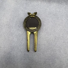 Vintage Callaway Gardens Brass Metal Golf Divot Tool Missing Coins