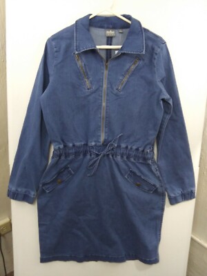 SOHO Jeans NY&C Medium Long Sleeve Short Heavy Denim Dress NWT $79.95 | eBay