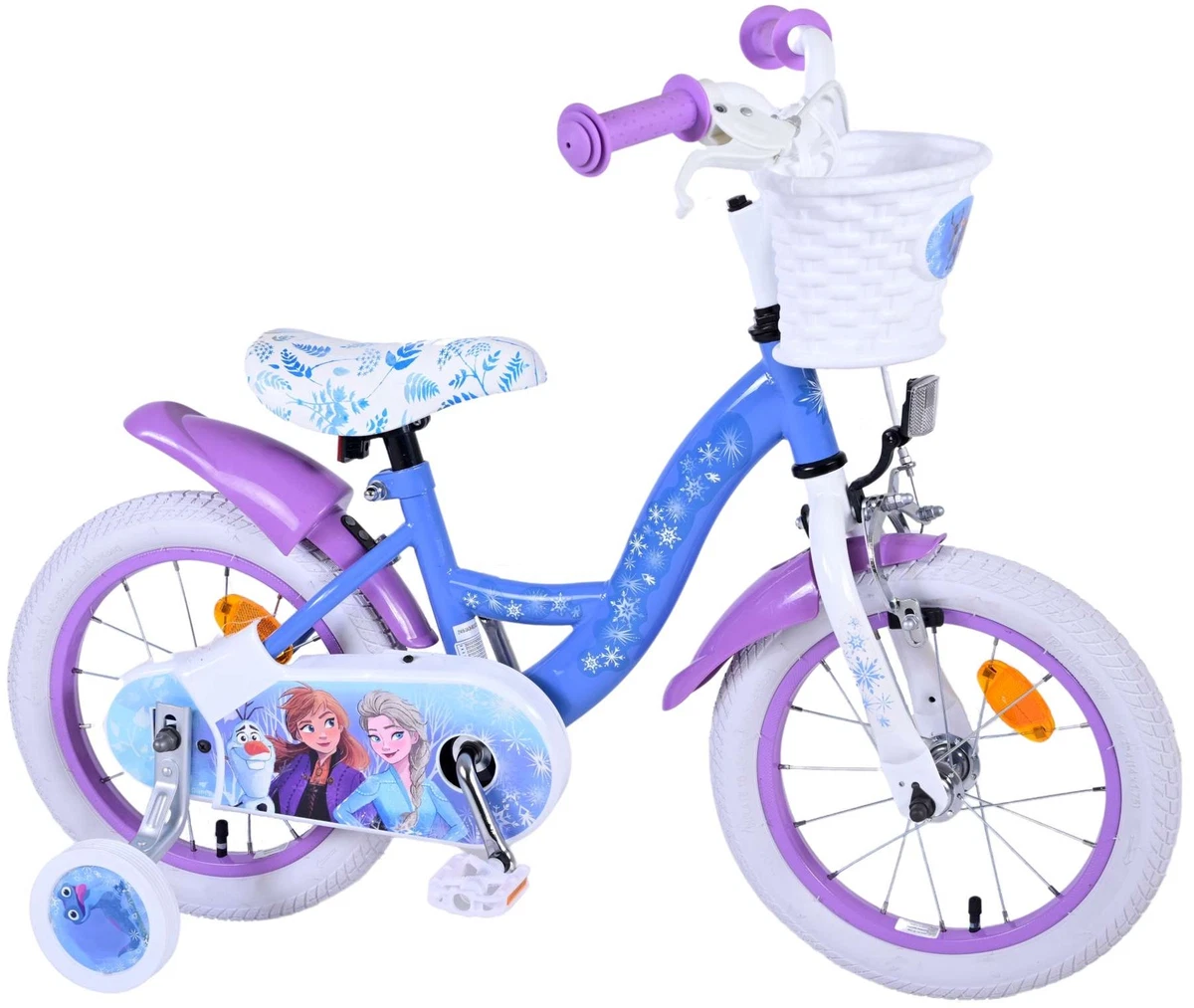 Vélo Disney La Reine des neiges pour enfants, 12 po, bleu/blanc