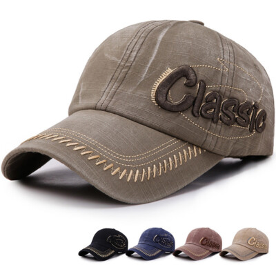 Retro Herren Basecap Mütze Schirmmütze Cappy Caps Kappe Baseball Cap Outddor Cap