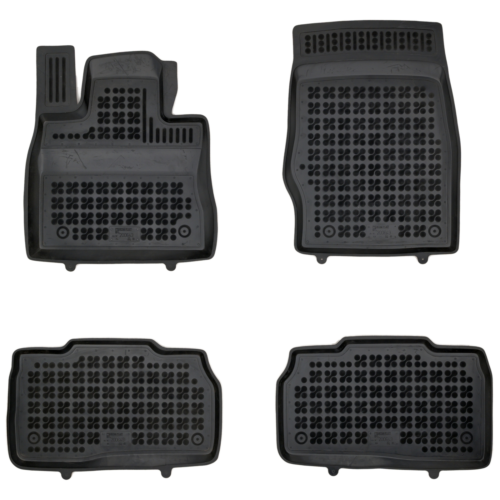 Tapis de sol en caoutchouc Rezaw-Plast noir pour Ford Explorer VI dès 2020
