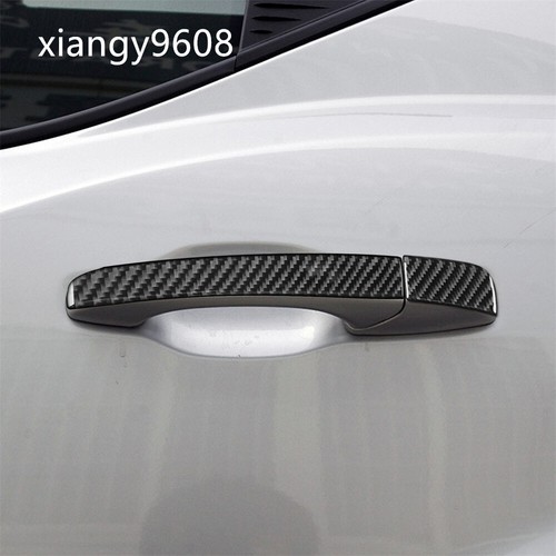 8×Carbon Fiber Exterior Side Door Handle Panel Cover For Dodge Avenger 2008-2014 - Picture 4 of 17
