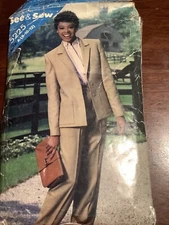 BUTTERICK See & Sew Misses Jacket & Pants Pattern 5225 Size 8-10