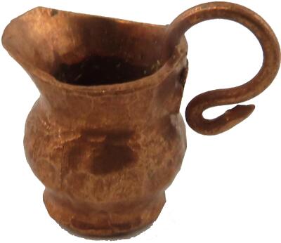 Dolls House Pioneer Copper Milk Jug Cookware Kitchen Camping Wagon Accessory