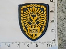 Contact Security Inc.   Vintage iron on sew on patch with FREE shipping