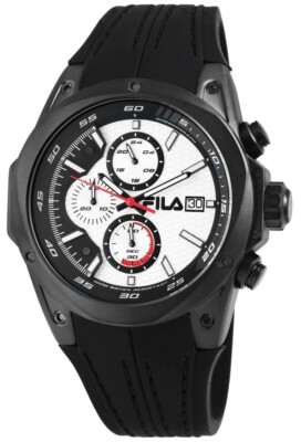 Orologio Uomo Sportivo Al Quarzo Con Cronografo E Data - Cinturino In Silicone Blu, 47mm - 2