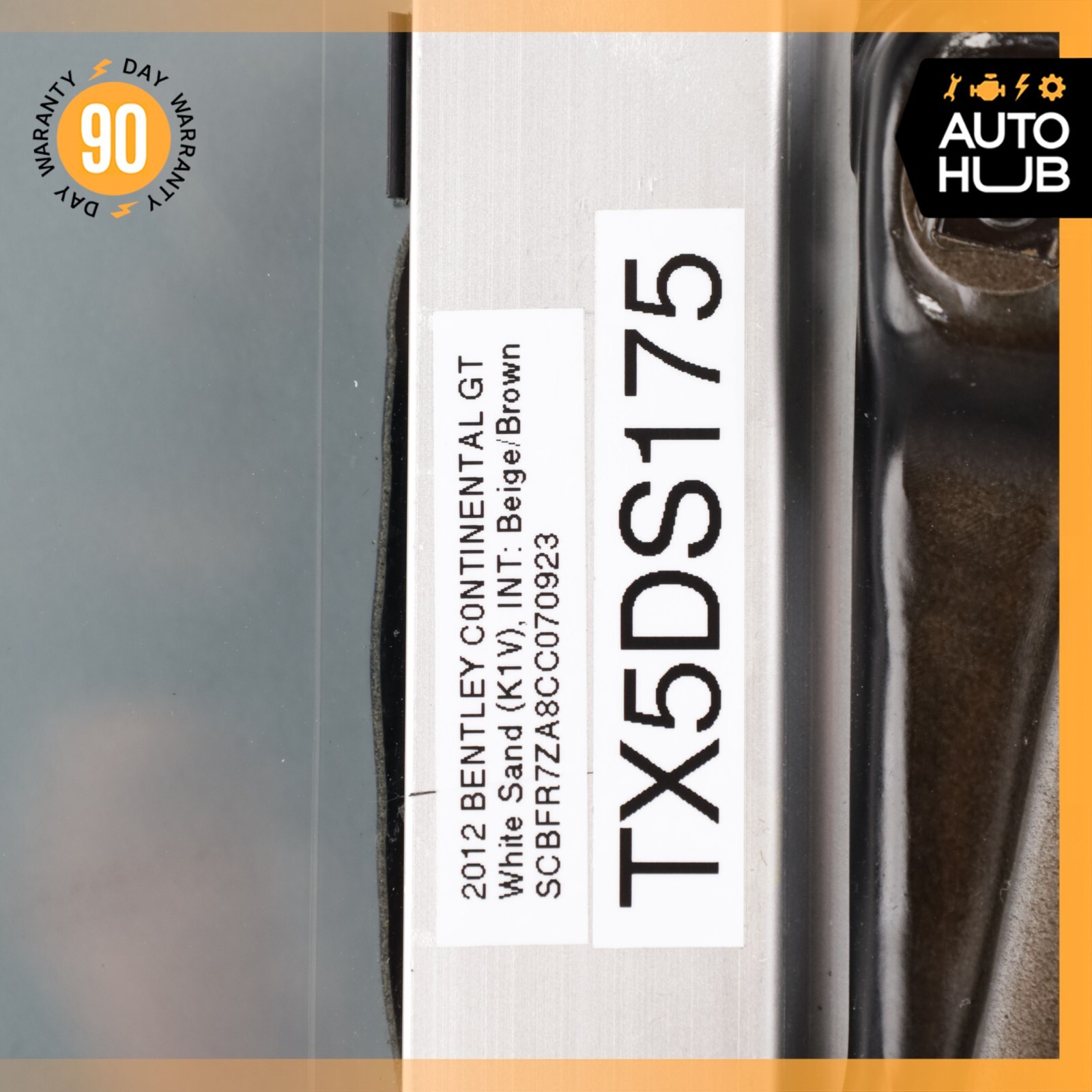 03-17 Bentley Continental GT Front Left Side Door Vent Window Glass OEM 56k