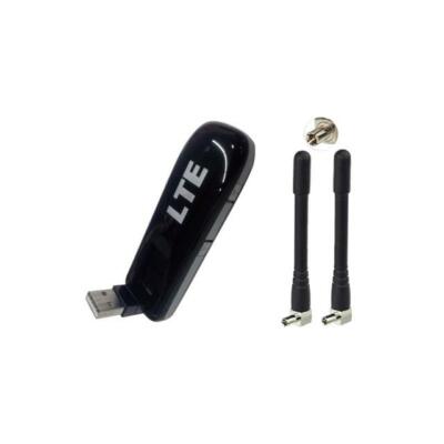ENTSPERRT ZTE MF821 4G/LTE 100mbps USB-DONGLE + 2 x EXTERNE ANTENNEN (UK-VERKÄUFER)