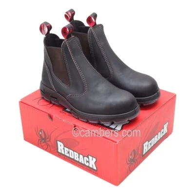 NEW Quality Australian Redback USBOK Full Safety Dealer Boots Brown Size Choice - Image 1 of 4