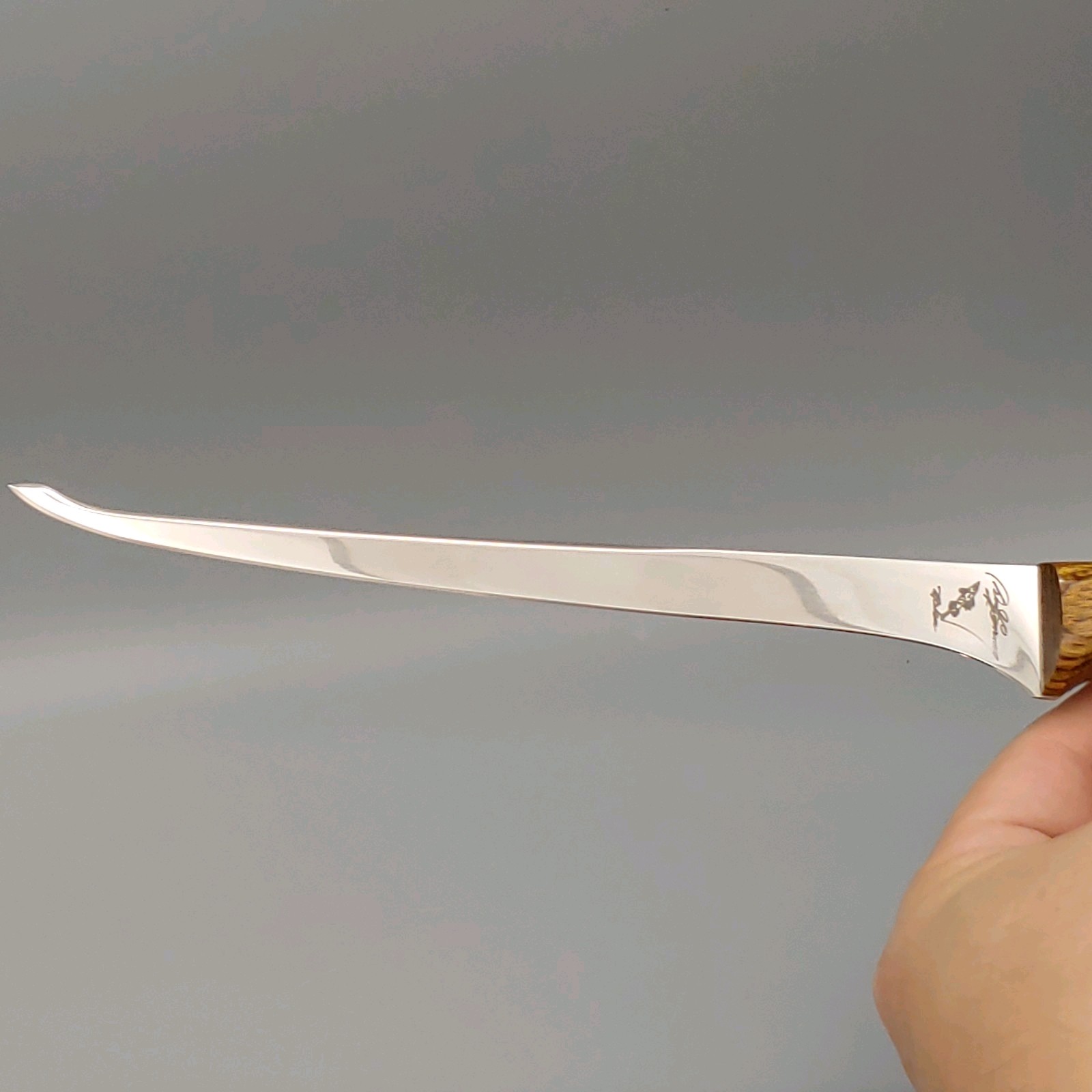 Don Canney Leech Lake Fillet Knife 2006 Handmade USA with Leather Sheath