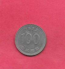 SOUTH KOREA KM35.2 1993 VF-VERY FINE-NICE CIRCULATED LARGE 100 WON COIN