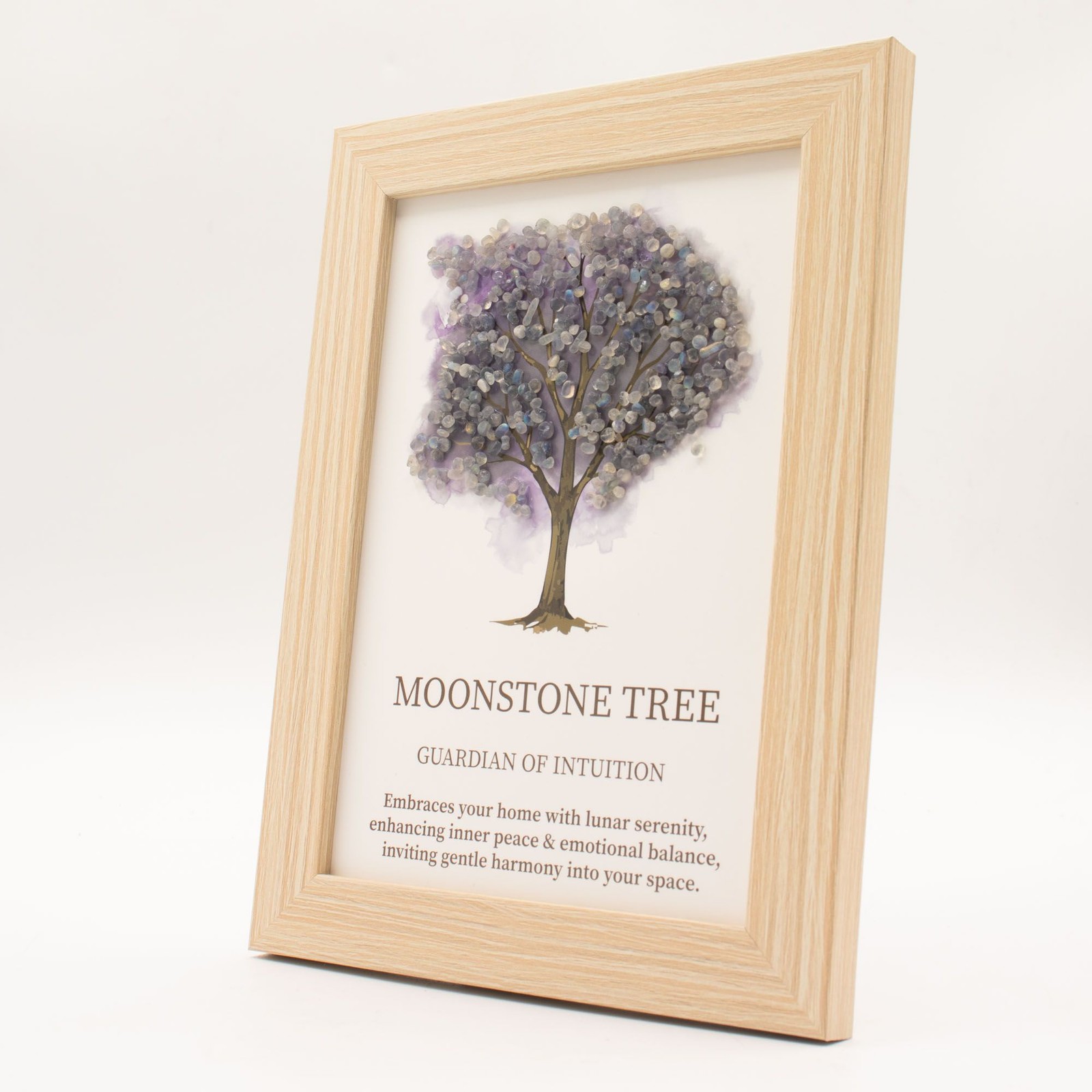 Gemstone Picture - Tree of Life Moonstone 20x14 7x1cm Pictures