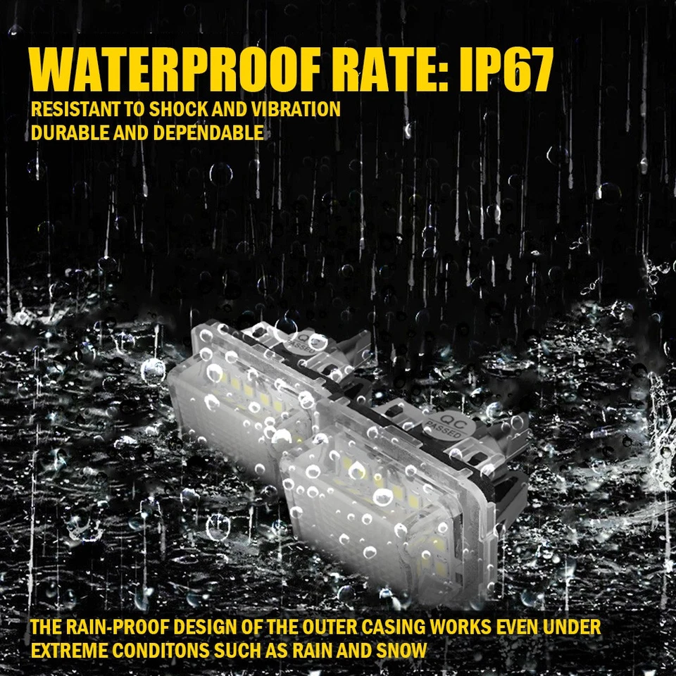 Para Mercedes Benz S212 W204 W221 2007-2012 2x Licencia LED Número Placa Luz Foto 4 de 4