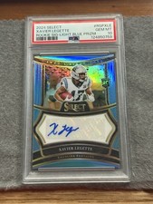 2024 Panini Select Xavier Legette Rookie Signatures Light Blue Prizm /49 PSA 10