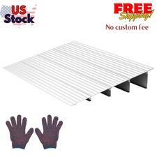 Aluminum Door Threshold Ramp, 4-Inch Height, 800 lbs Load Capacity