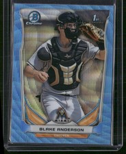 2014 Bowman Draft #CDP34 Blake Anderson Chrome Blue Wave Refractors