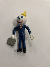 vintage jack in the box restaurant toys, business man with suit and brief case
