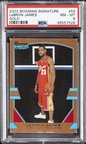 LeBron James 2003 Bowman LeBron James #56 Gold