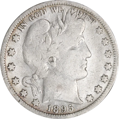 1895-P Barber Half Dollar - Cleaned