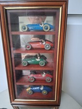 Dinky Racing Cars Vintage Set  of  five in bespoke case.