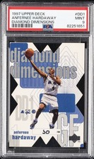 1997 UD DIAMOND DIMENSIONS #DD1 ANFERNEE HARDAWAY 30/100 PSA 9