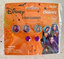 Disney Descendants Earrings 3 Pair Set Claire's New Mal Uma