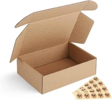 Small Shipping Boxes 4x4x2 Inches - 50 Pack Brown Corrugated Cardboard boxes ...