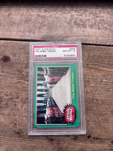 1977 star wars topps the rebel troops #209 PSA 10 NO RESERVE