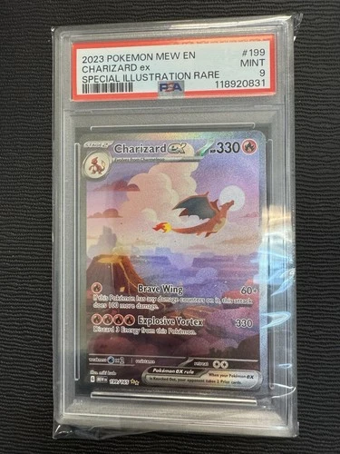Pokémon TCG Charizard EX 199/165 Scarlet & Violet 151 PSA 9