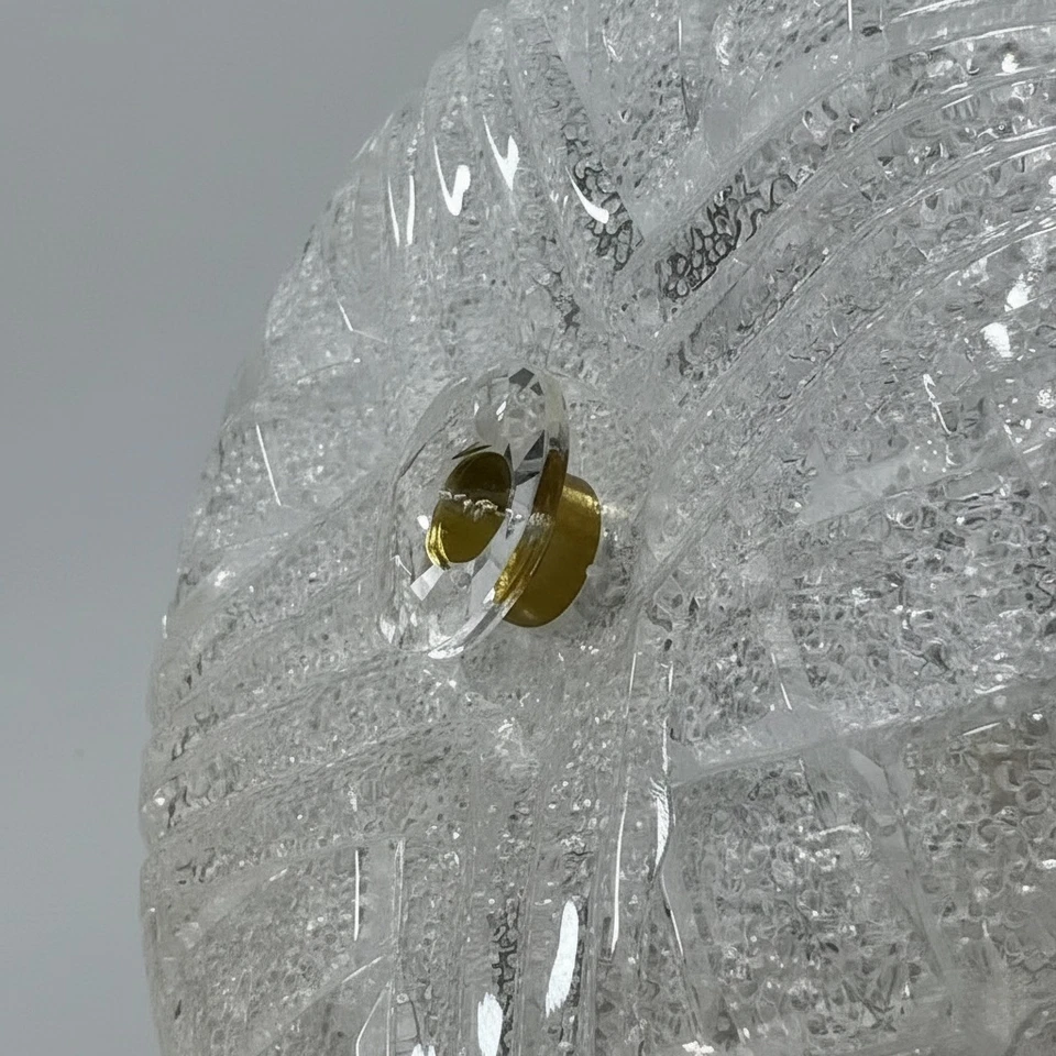 Lampadario di Cristallo 12W Ø16cm LED 1390lm Stile Diamantato/Rigato IP20 - Immagine 3 di 4