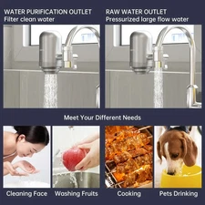 Vortopt Faucet Water Filter Purifier 2pcs filters for Kitchen Home Filtro