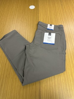 Member's Mark Men's Moisture Wicking Grey Bisque Travel 5 Pocket Pant 38x32 NEW