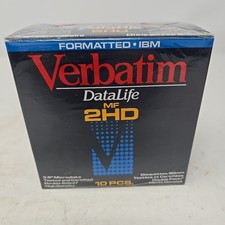 Verbatim DataLife Diskettes MF 2HD IBM Formatted 3.5" 1.44MB 10-Pack x2 90mm