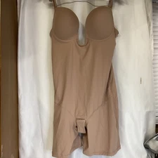 Slimmers One Piece Shapewear Bodysuit Size Xl Beige With Tags