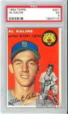 Al Kaline 1954 Topps Rookie Card #201 PSA 5 EX