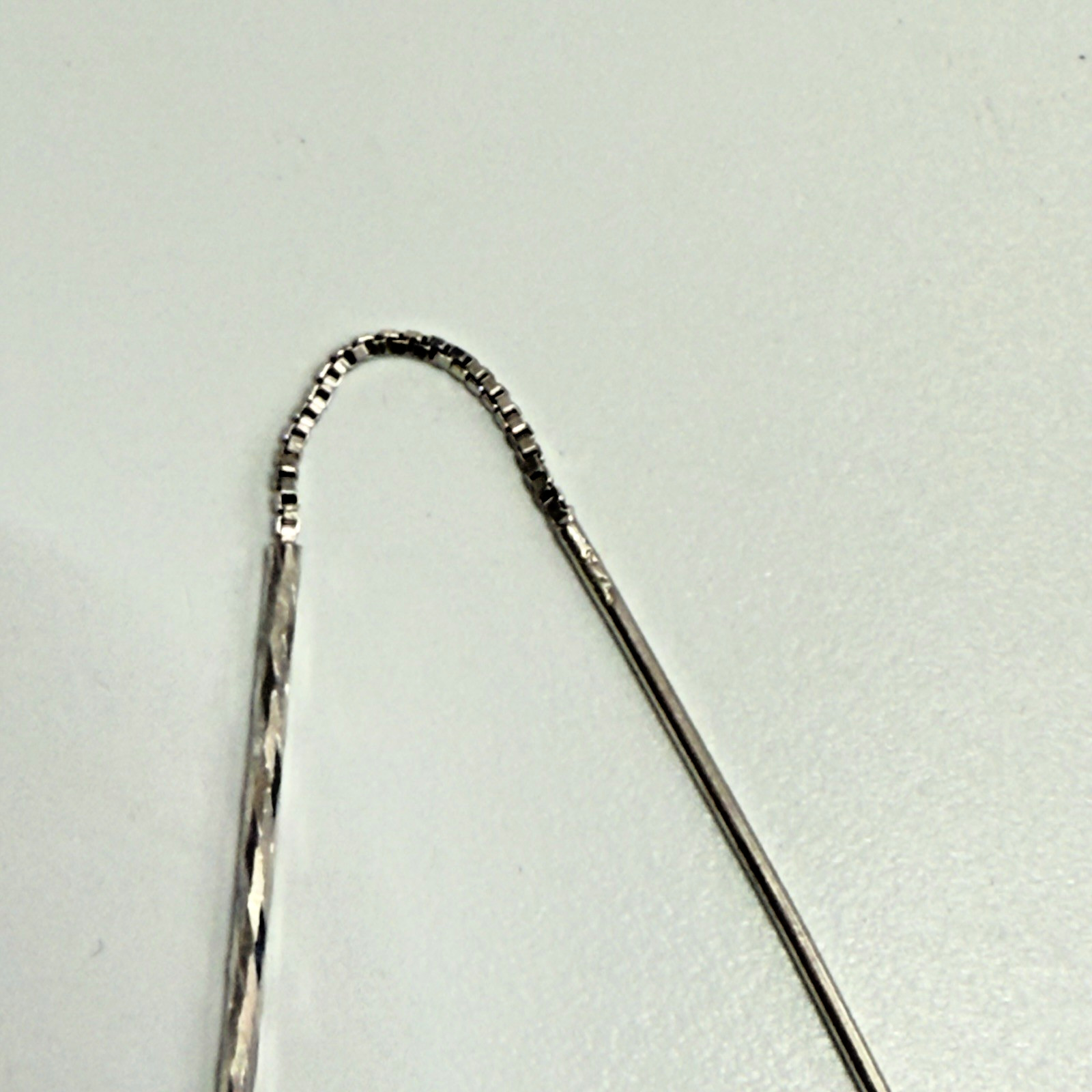 SINGLE Sterling silver threader earring twisted b… - image 4