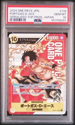 PSA10 one piece card Portgas D. Ace serial 785/2500 | eBay