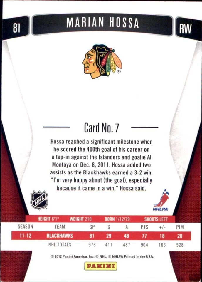 2011-12 Panini Rookie Anthology Base Stars 🥅 YOU PICK 🥅Complete Your NHL Set - Image 4 of 4