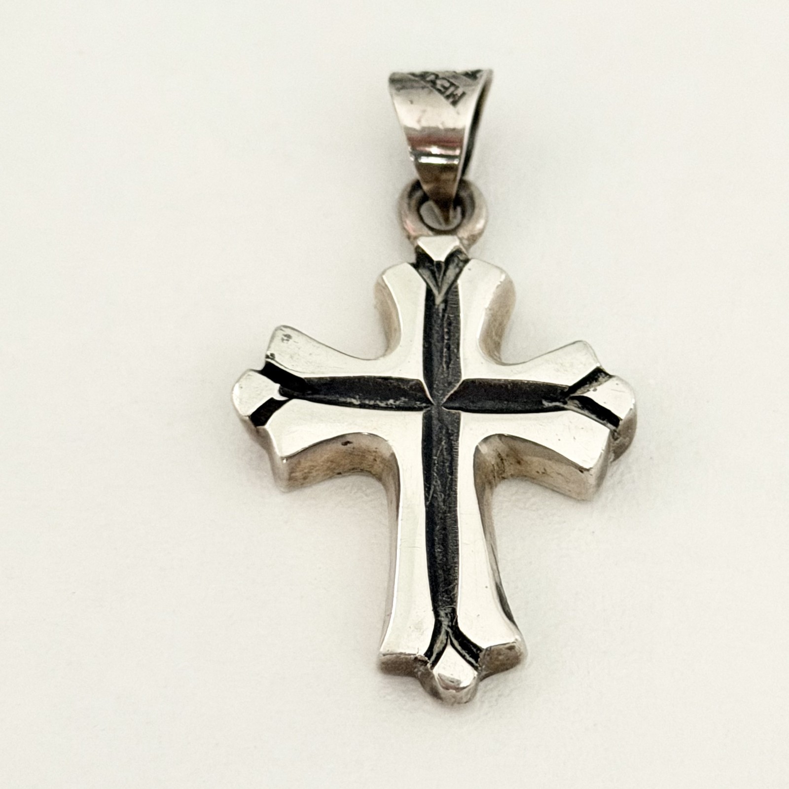Vintage Taxco Mexico 925 Sterling Silver Cross Pendant