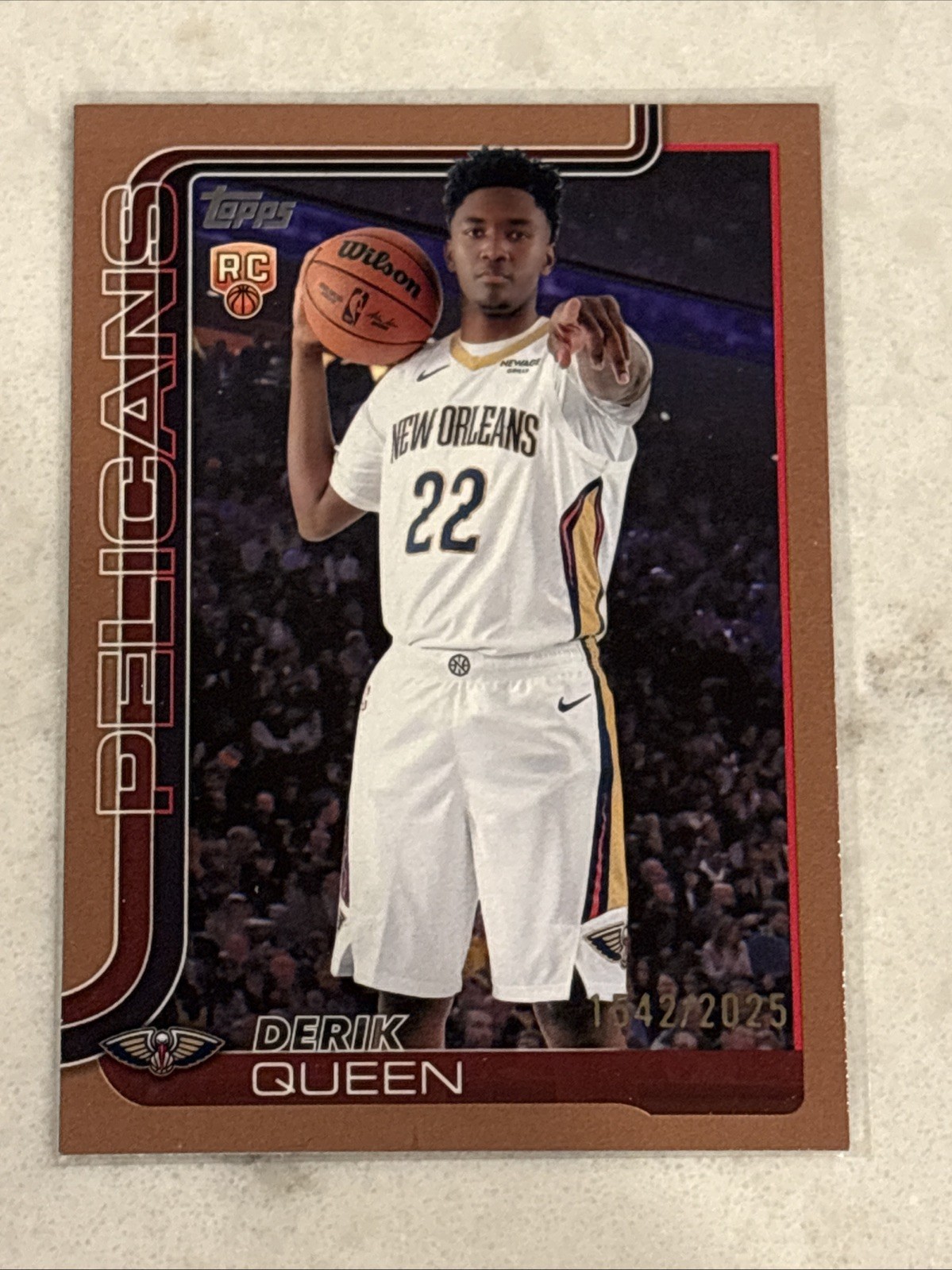 2025-26 Topps - Derik Queen #213 Gold /2025 (RC)