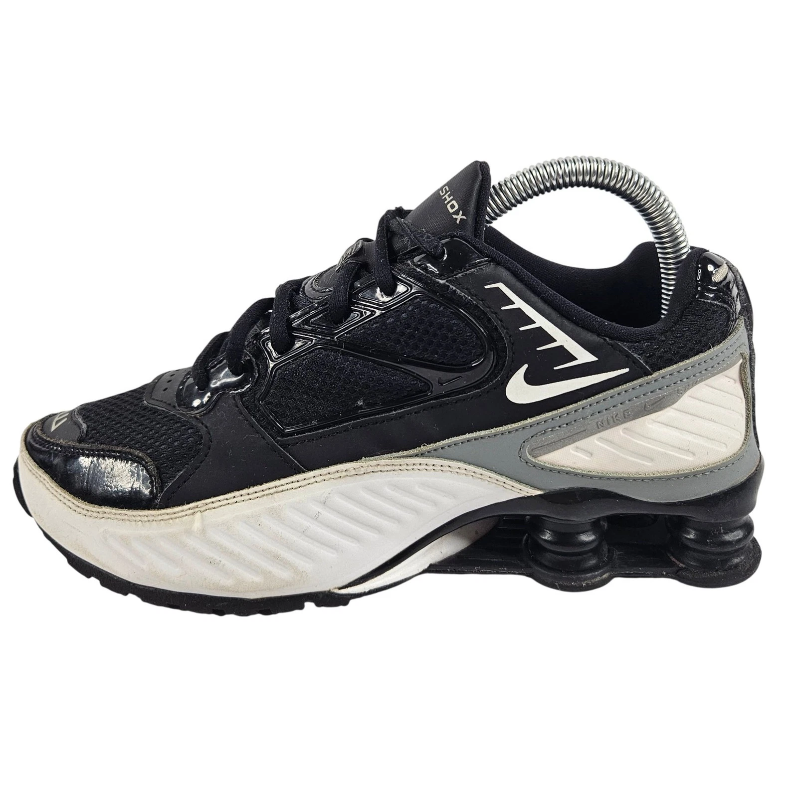 Nike Shox Enigma 9000 Womens Trainers Black White Size UK 5 EU 38.5 US 7.5