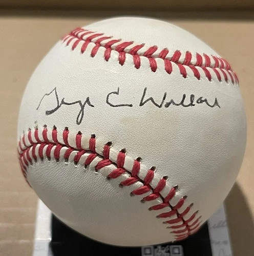 GEORGE WALLACE GOVERNOR SIGNED AUTOGRAPHED OFFICIAL MLB BASEBALL JSA