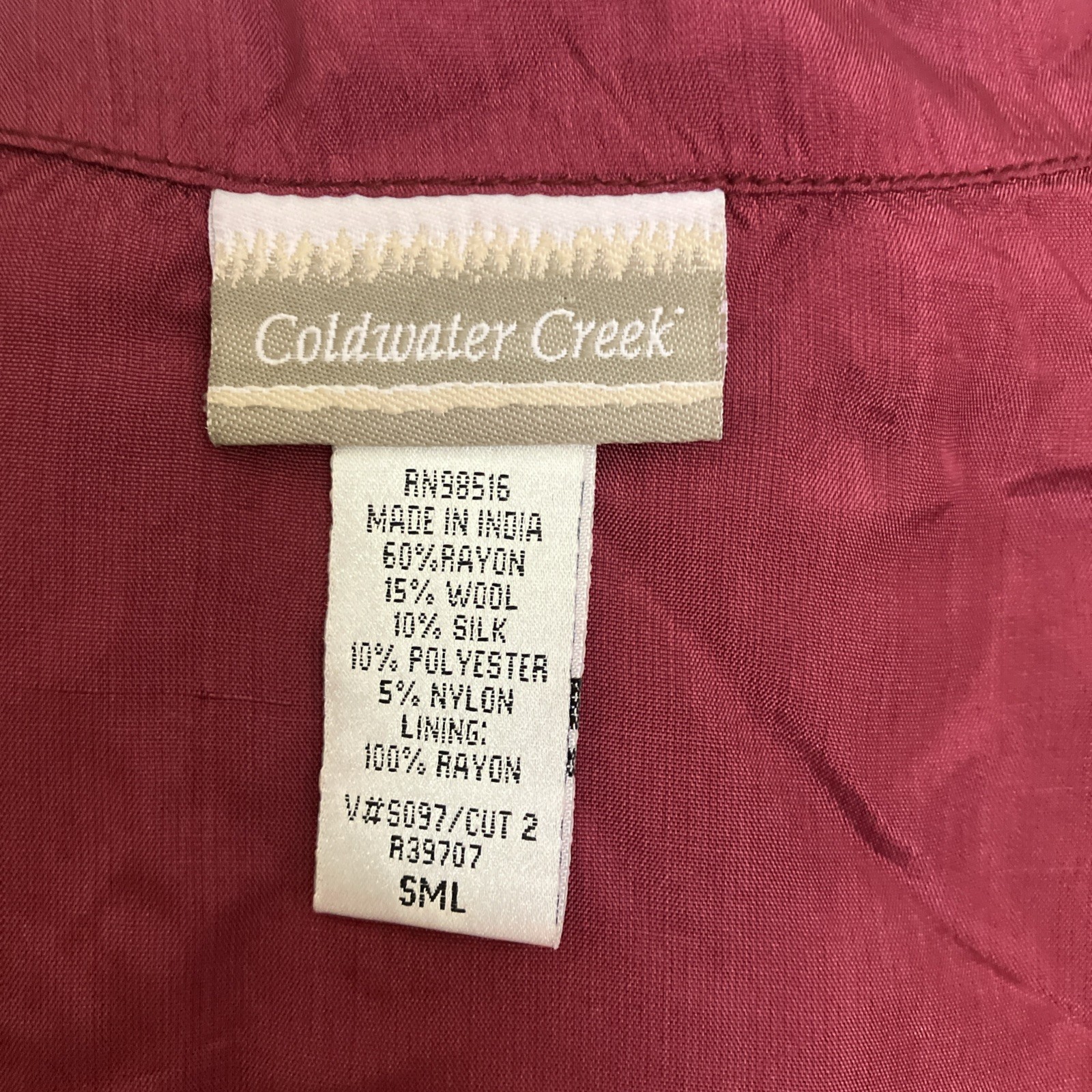 Coldwater Creek Boho Patchwork Beaded jacket Size… - image 9