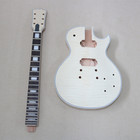 DIY Electric Guitar Kit Rosewood FB Abalone Inlay Flame Maple Top Set In CR Part — photo 2