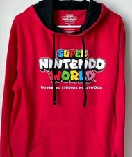 Universal Studios Hollywood Super Nintendo World Mario Hoodie Red/Black 3XL